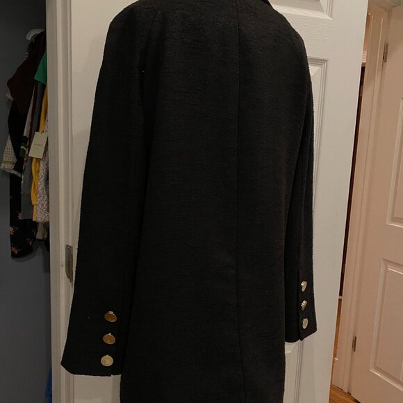 Eliza J Wool Blend Topper Black Women's Coat M - Picture 2 of 6